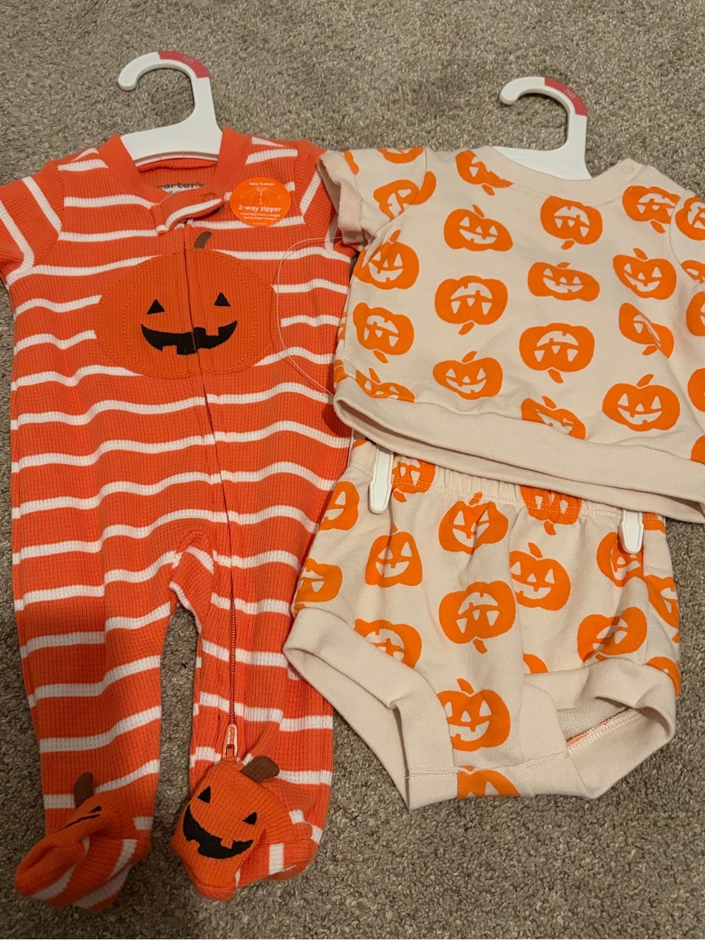 Pumpkin Halloween Baby Costume Set - Orange